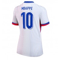 Camiseta Francia Kylian Mbappe #10 Visitante Equipación para mujer Eurocopa 2024 manga corta